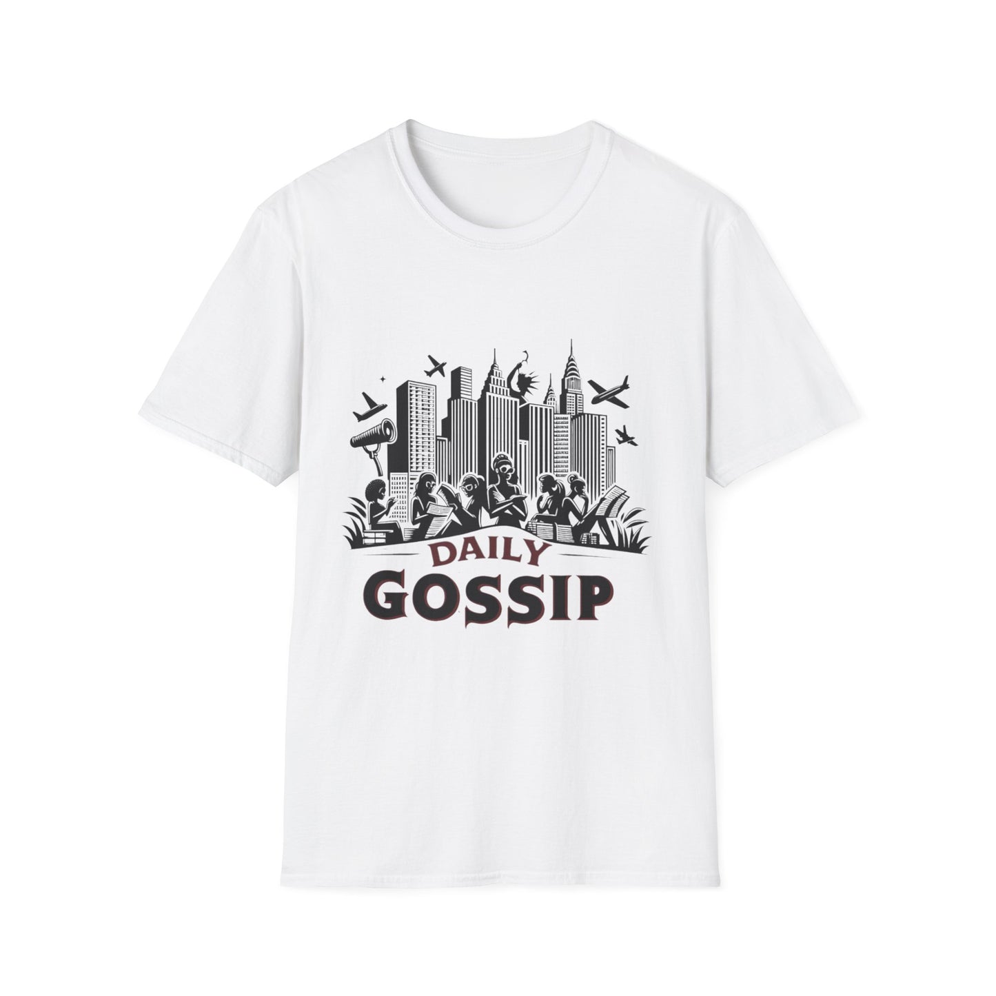 Daily Gossip Unisex Softstyle T-Shirt - Fun City Vibe Tee for Casual Wear